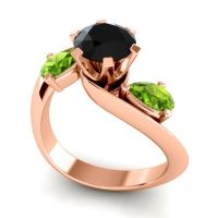 Three Stone Bypass Bhramati Ring