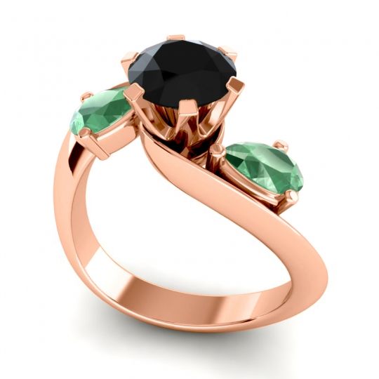 Three Stone Bypass Bhramati Ring