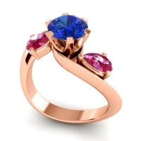 Three Stone Bypass Bhramati Ring