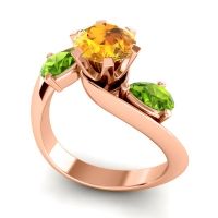Three Stone Bypass Bhramati Ring