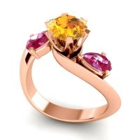 Three Stone Bypass Bhramati Ring