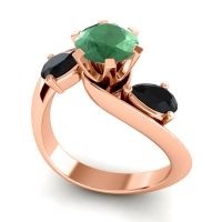 Three Stone Bypass Bhramati Ring