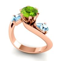 Three Stone Bypass Bhramati Ring