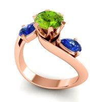 Three Stone Bypass Bhramati Ring