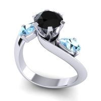 Three Stone Bypass Bhramati Ring