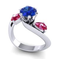 Three Stone Bypass Bhramati Ring