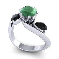 Three Stone Bypass Bhramati Ring