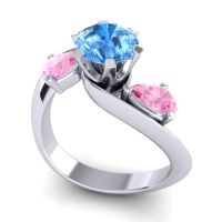 Three Stone Bypass Bhramati Ring