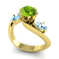Three Stone Bypass Bhramati Ring
