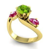 Three Stone Bypass Bhramati Ring