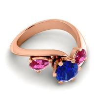 Three Stone Bypass Bhramati Ring