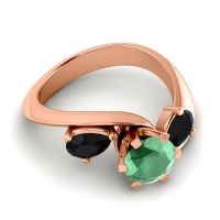 Three Stone Bypass Bhramati Ring