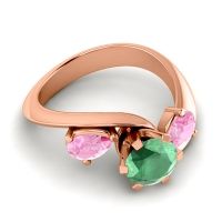 Three Stone Bypass Bhramati Ring