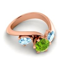 Three Stone Bypass Bhramati Ring