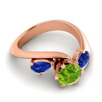 Three Stone Bypass Bhramati Ring