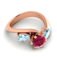 Three Stone Bypass Bhramati Ring