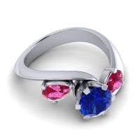 Three Stone Bypass Bhramati Ring