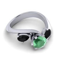 Three Stone Bypass Bhramati Ring