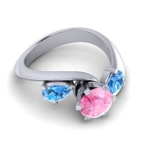Three Stone Bypass Bhramati Ring