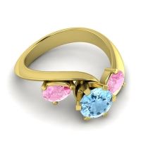 Three Stone Bypass Bhramati Ring