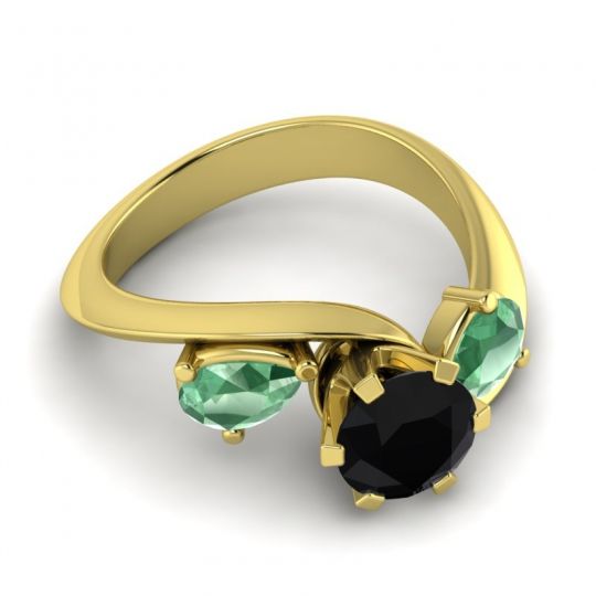 Three Stone Bypass Bhramati Ring