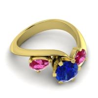 Three Stone Bypass Bhramati Ring