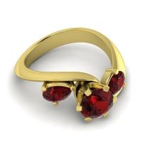 Three Stone Bypass Bhramati Ring