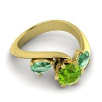 Three Stone Bypass Bhramati Ring