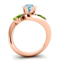 Three Stone Bypass Bhramati Ring