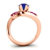 Three Stone Bypass Bhramati Ring