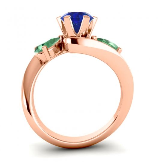 Three Stone Bypass Bhramati Ring