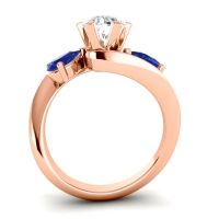 Three Stone Bypass Bhramati Ring