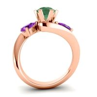 Three Stone Bypass Bhramati Ring