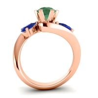 Three Stone Bypass Bhramati Ring
