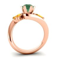Three Stone Bypass Bhramati Ring