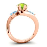 Three Stone Bypass Bhramati Ring