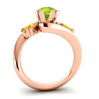 Three Stone Bypass Bhramati Ring