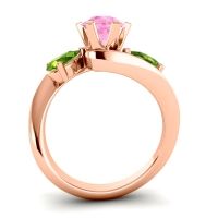 Three Stone Bypass Bhramati Ring