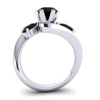 Three Stone Bypass Bhramati Ring