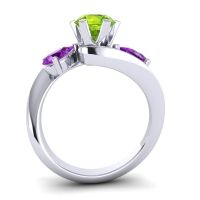 Three Stone Bypass Bhramati Ring