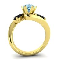 Three Stone Bypass Bhramati Ring