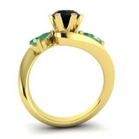 Three Stone Bypass Bhramati Ring