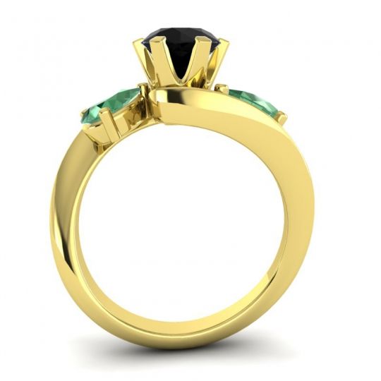 Three Stone Bypass Bhramati Ring