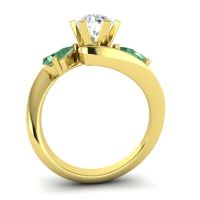 Three Stone Bypass Bhramati Ring