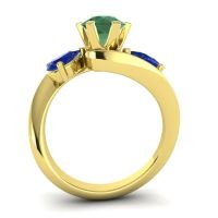 Three Stone Bypass Bhramati Ring