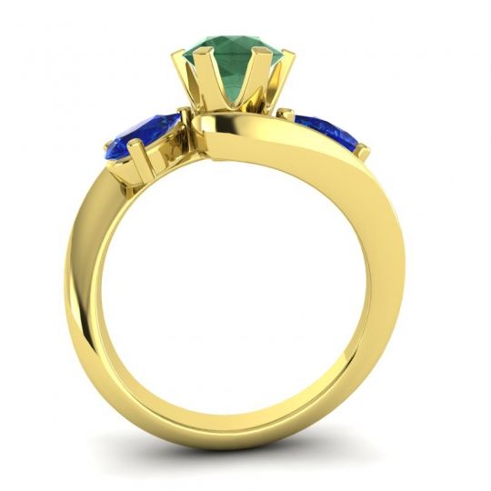 Three Stone Bypass Bhramati Ring