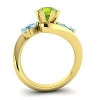 Three Stone Bypass Bhramati Ring