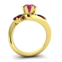 Three Stone Bypass Bhramati Ring