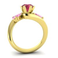 Three Stone Bypass Bhramati Ring