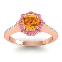 Ornate Halo Pave Taraka Ring